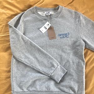 Brand new A.P.C. X Gimme5 sweatshirt.  NWT
